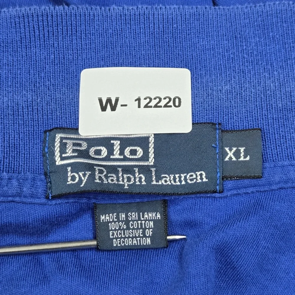 Polo By Ralph Lauren Men Polo XL Blue Embroidered Logo Short Sleeve
